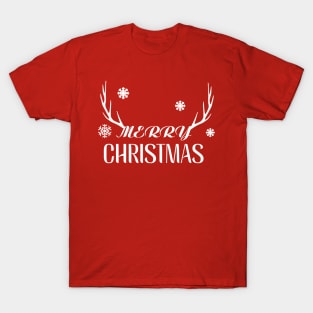 MERRY CHRISTMAS SNOWFLAKES T-Shirt